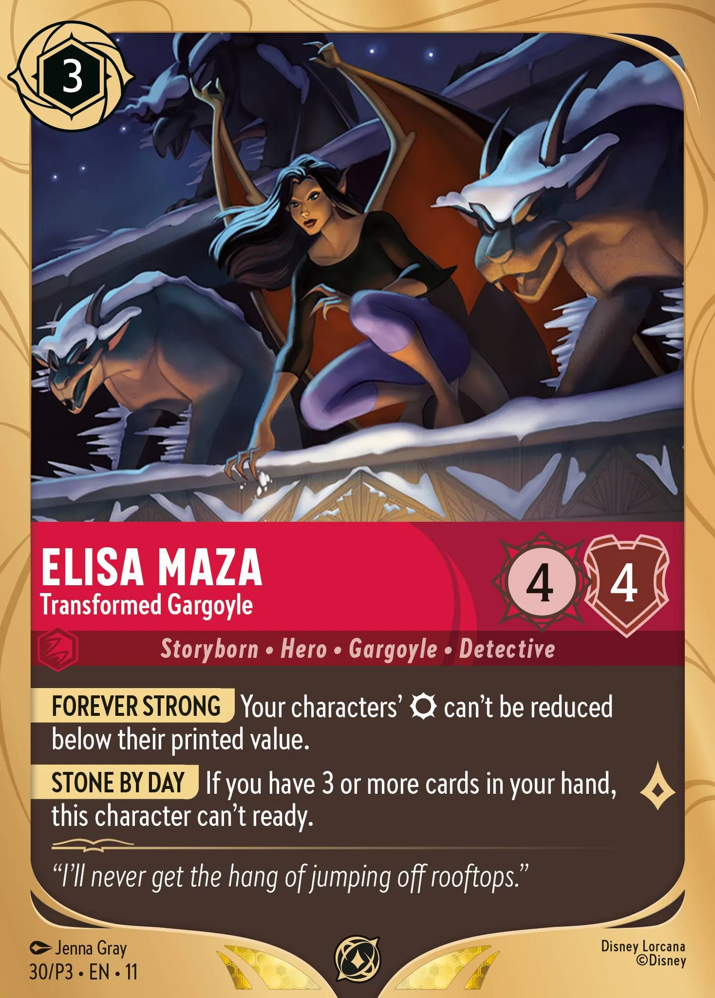 Elisa Maza - Transformed Gargoyle — Promos - Year 3 — Lorcana