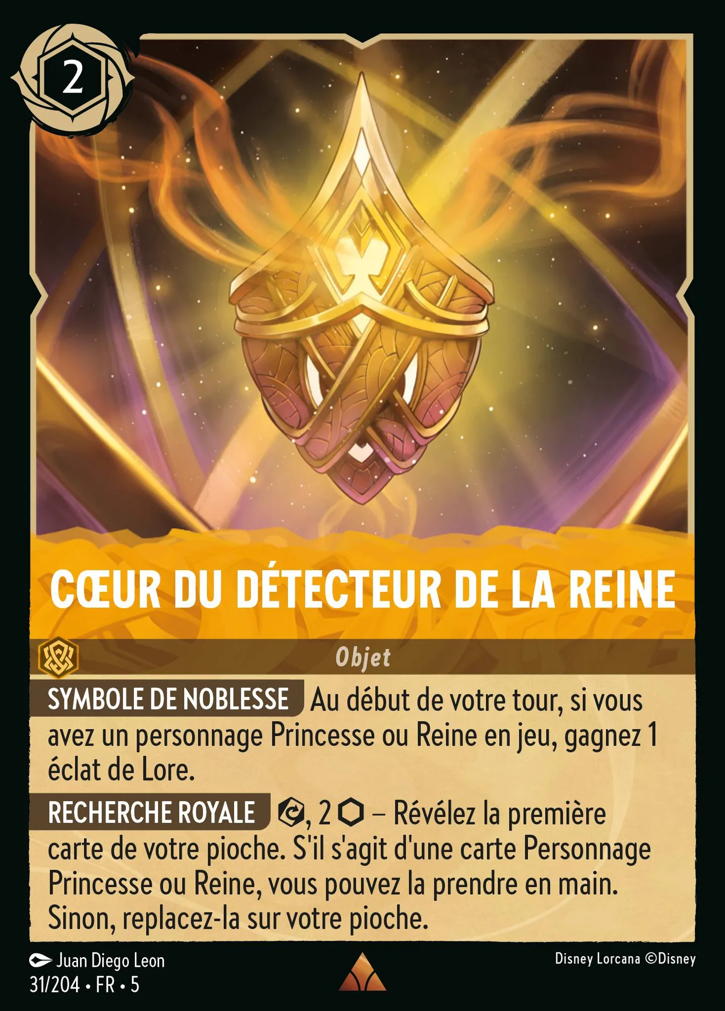 Cœur du détecteur de la Reine — Shimmering Skies — Lorcana