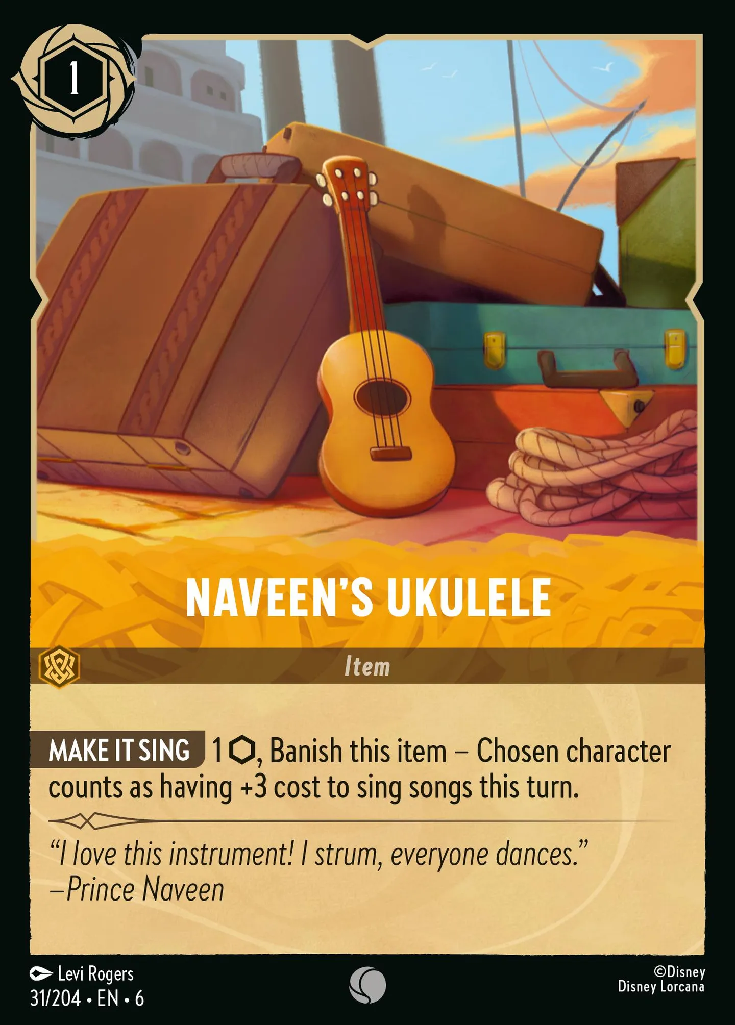 Naveen's Ukulele — Azurite Sea — Lorcana