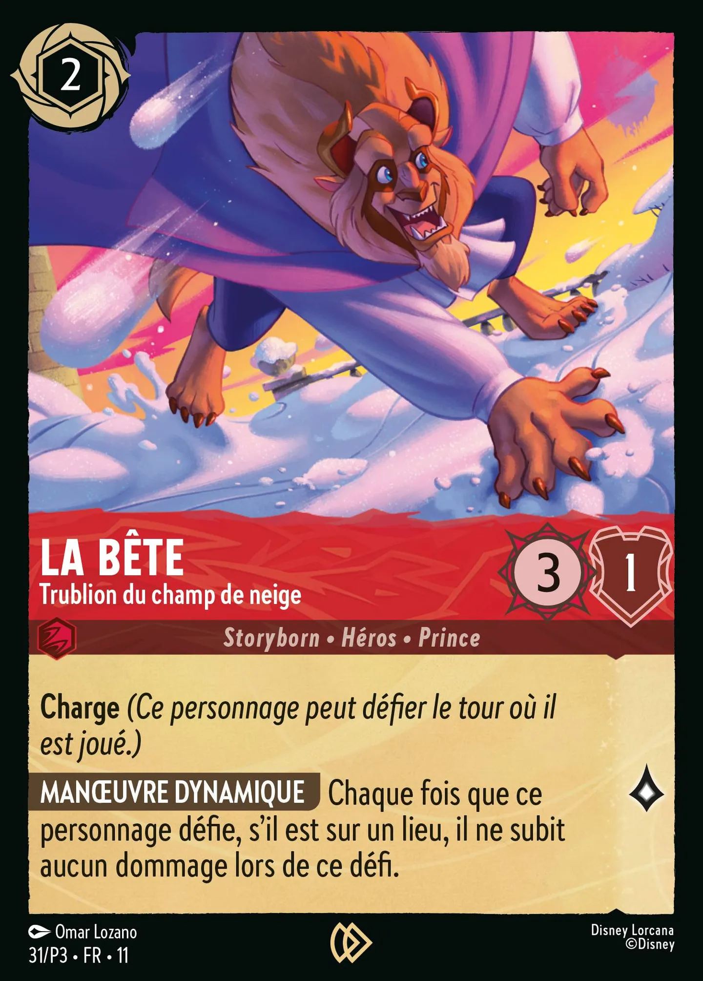 La Bête - Trublion du champ de neige — Promos - Year 3 — Lorcana