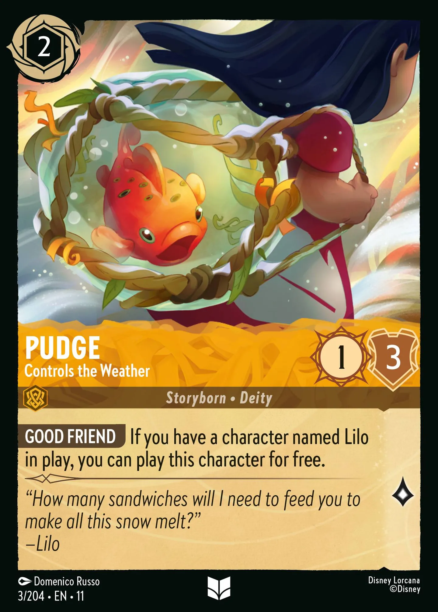 Pudge - Controls the Weather — Winterspell — Lorcana