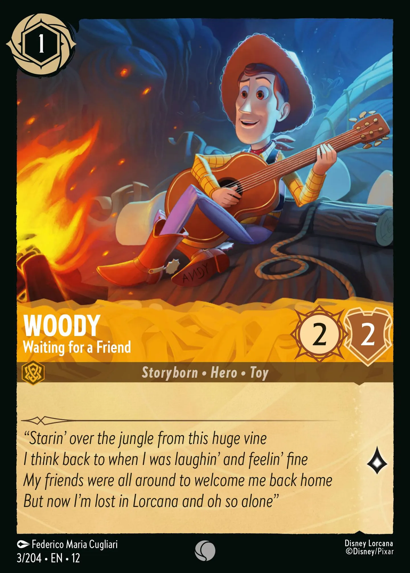 Woody - Waiting for a Friend — Wilds Unknown — Lorcana