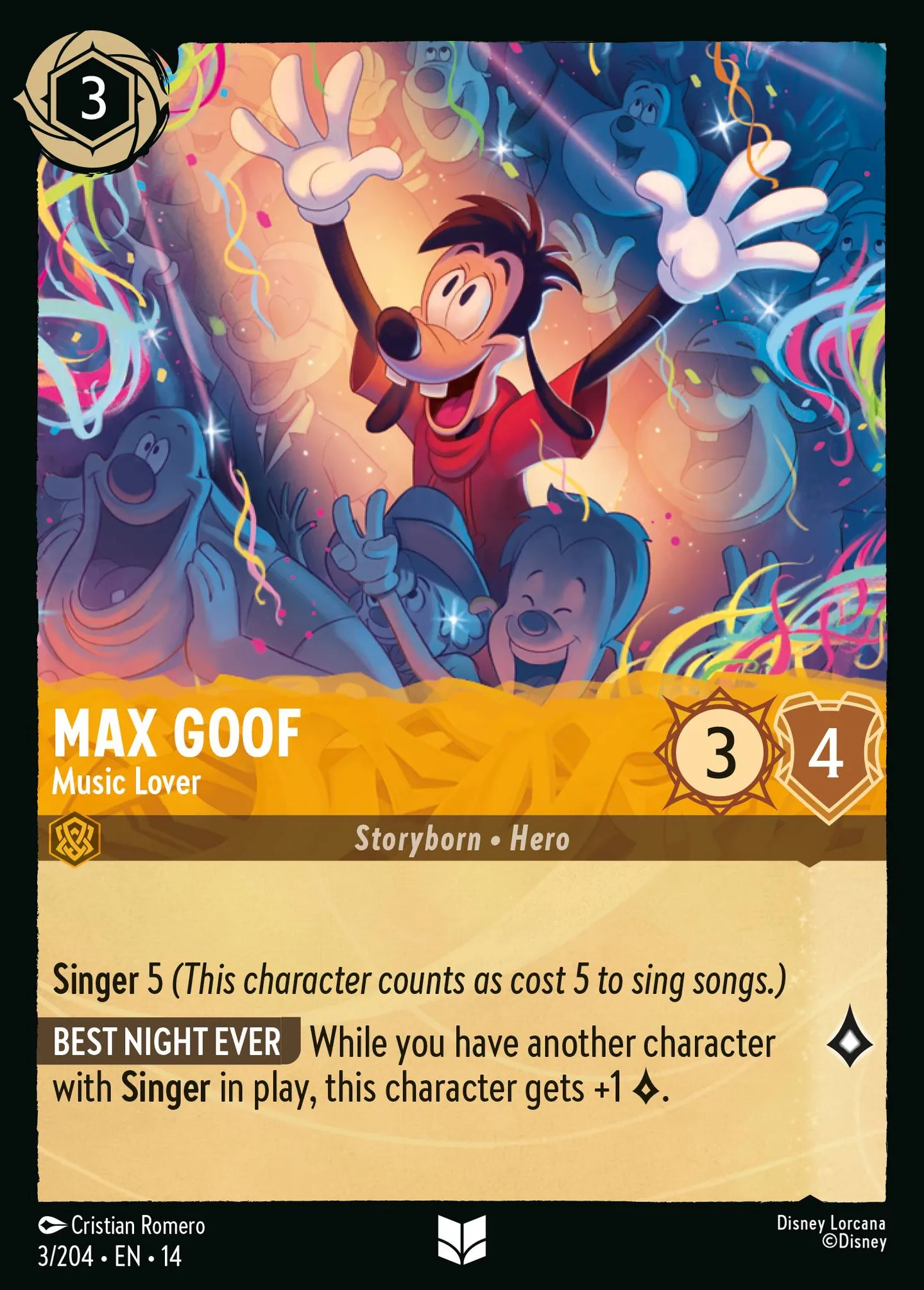 Max Goof - Music Lover — Hyperia City — Lorcana