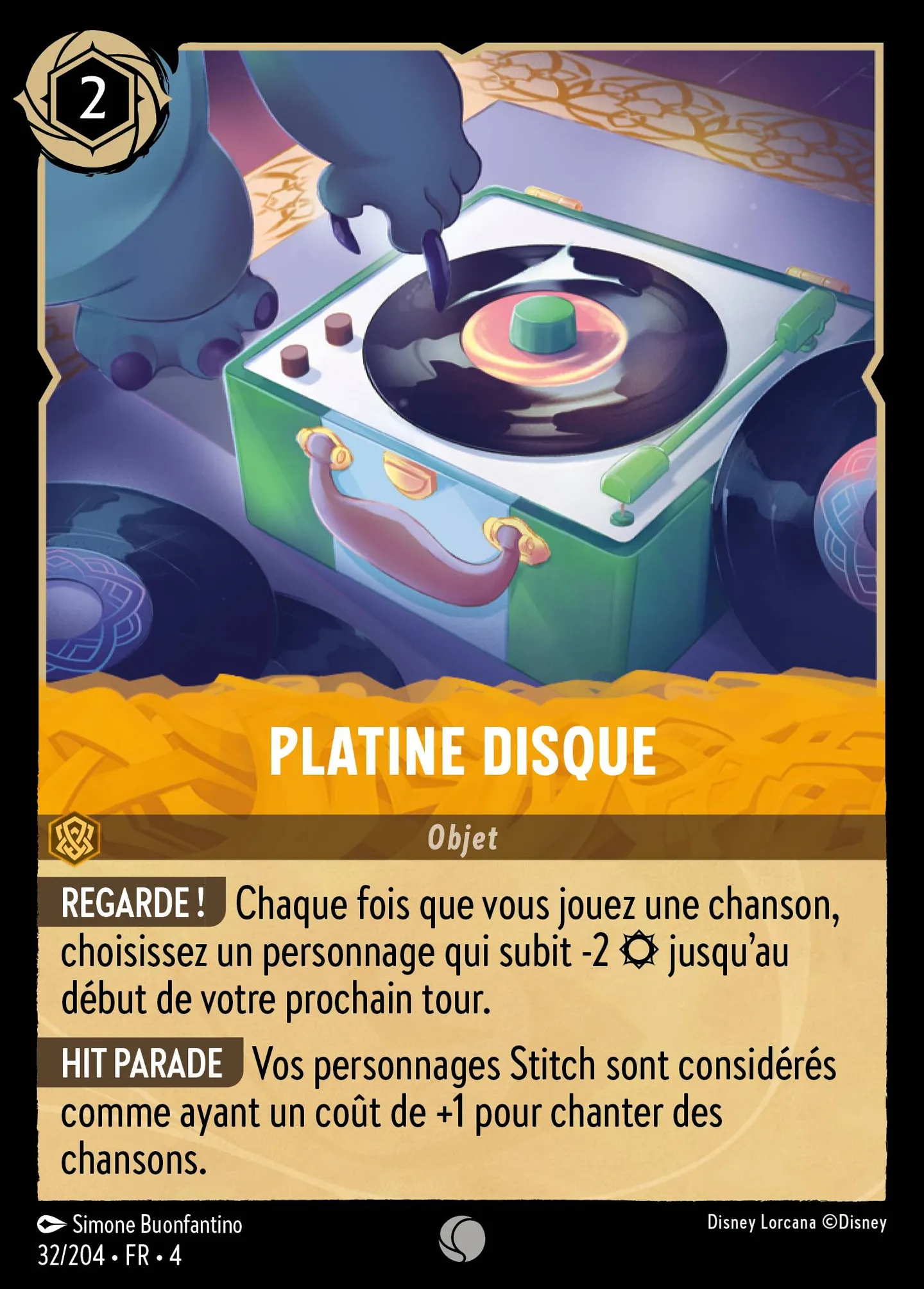Platine disque — Ursula's Return — Lorcana
