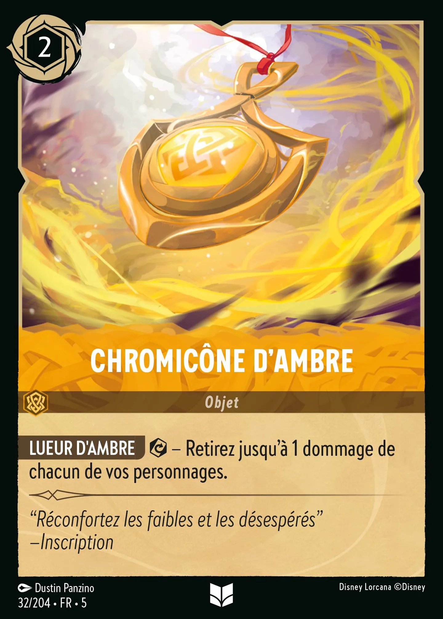 Chromicône d'Ambre — Shimmering Skies — Lorcana
