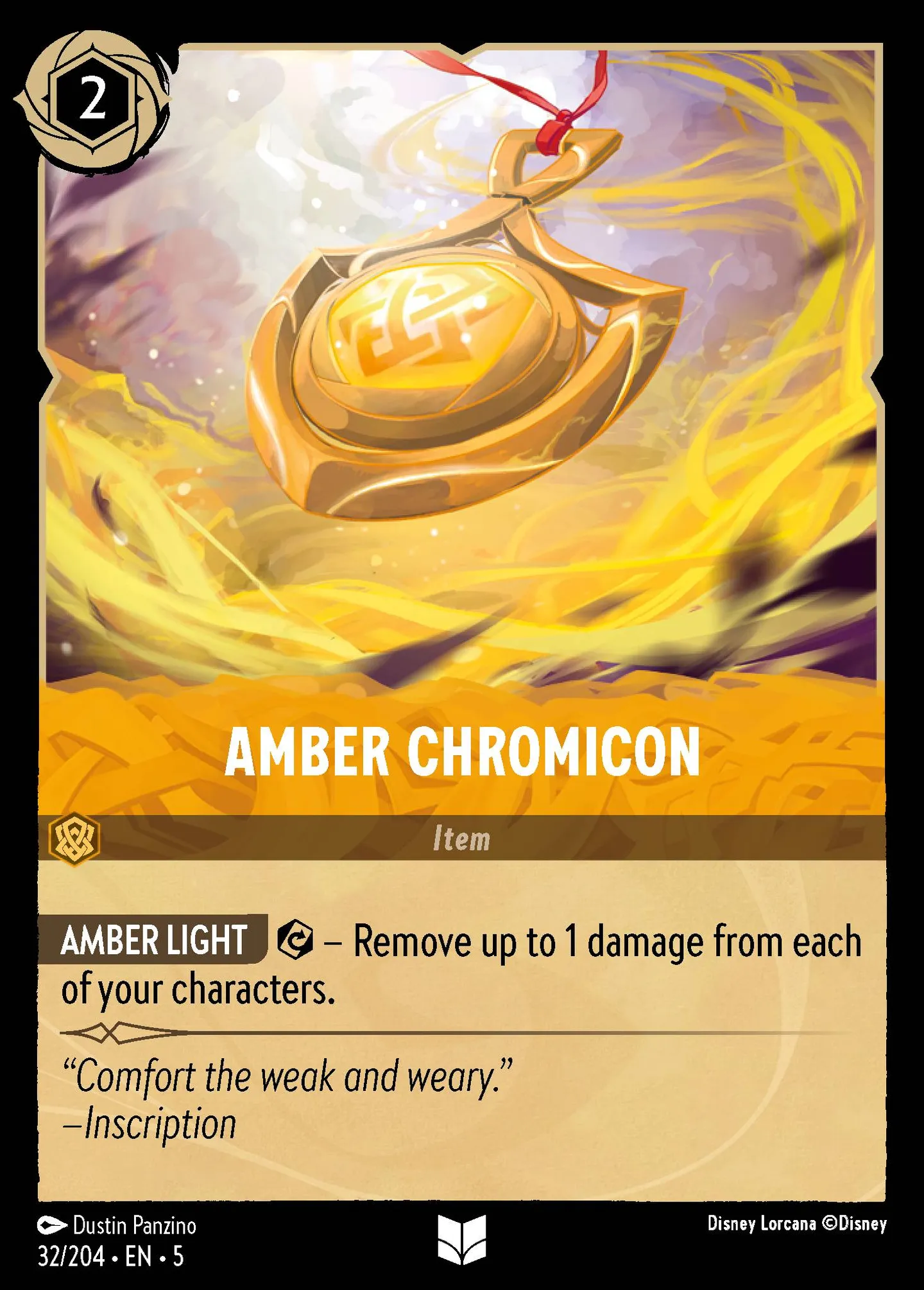 Chromicône d'Ambre — Shimmering Skies — Lorcana