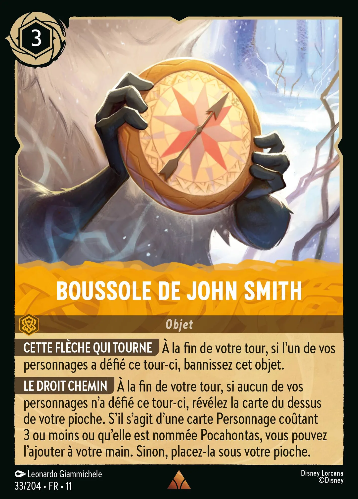 Boussole de John Smith — Winterspell — Lorcana