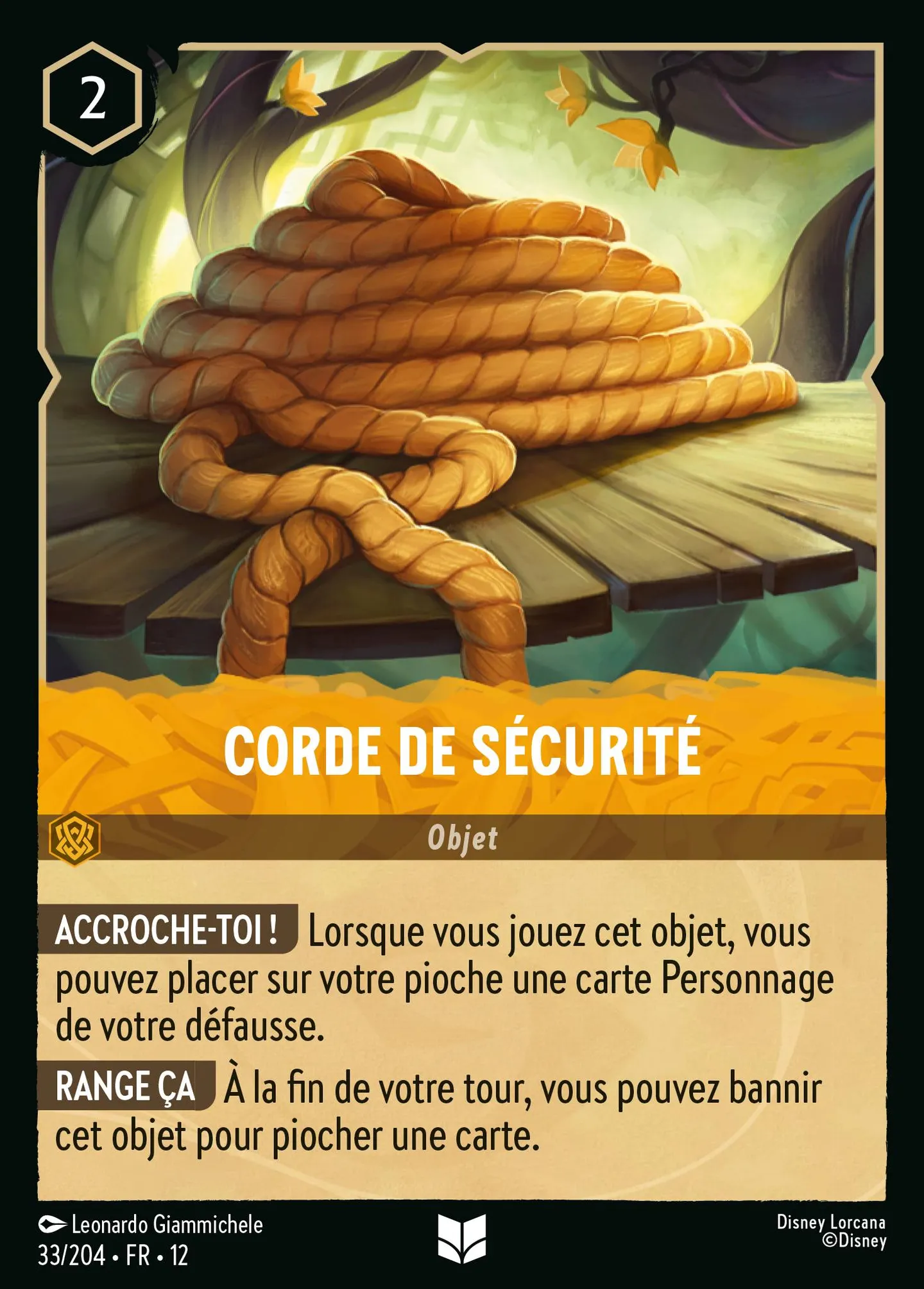 Corde de sécurité — Wilds Unknown — Lorcana