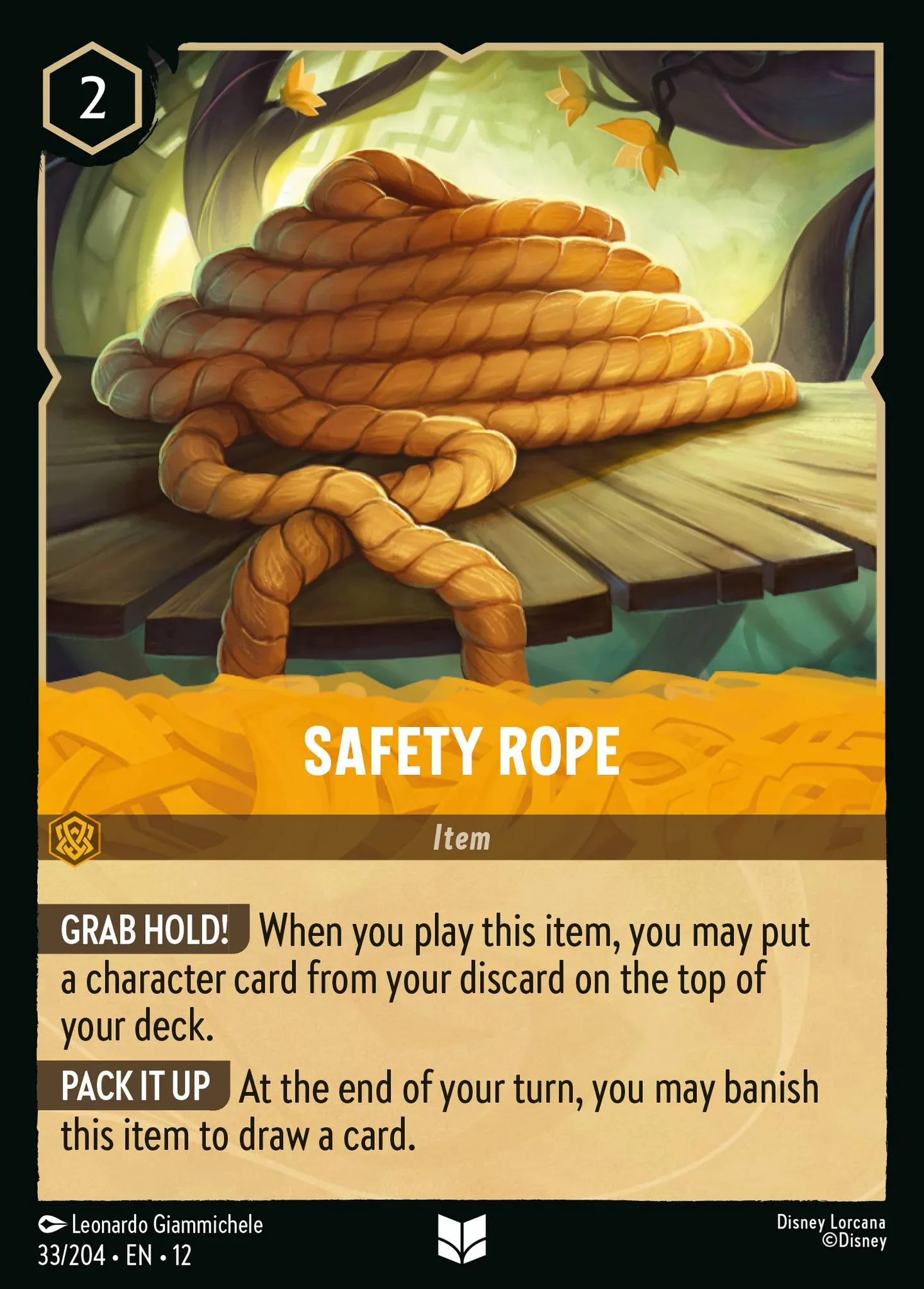 Corde de sécurité — Wilds Unknown — Lorcana