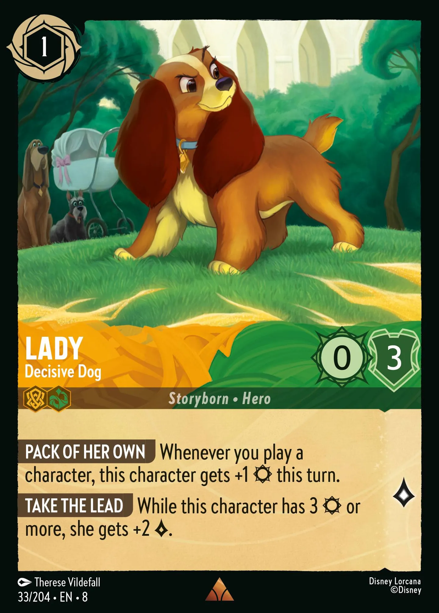 Lady - Decisive Dog — The Reign of Jafar — Lorcana