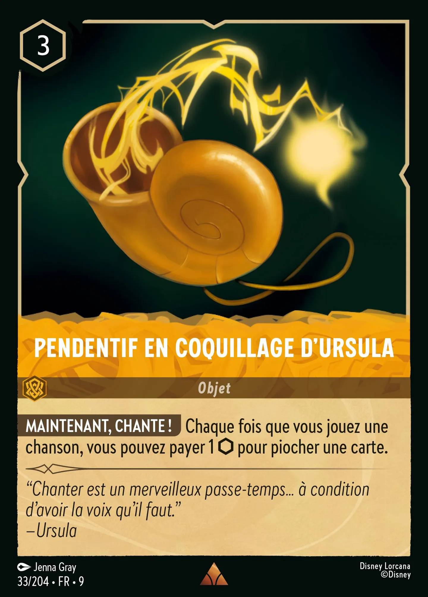 Pendentif en Coquillage d'Ursula — Fabled — Lorcana