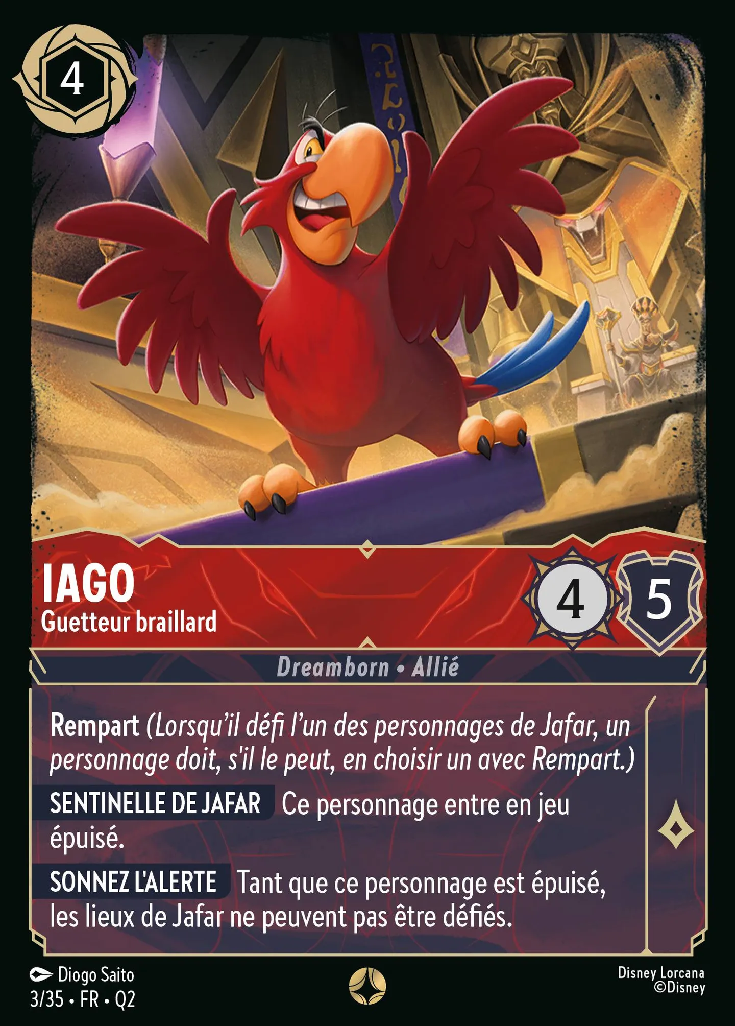 Iago - Guetteur braillard — Illumineer's Quest: Palace Heist — Lorcana
