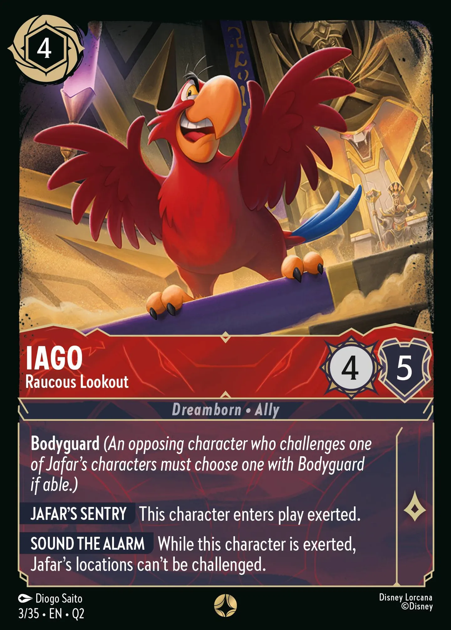 Iago - Raucous Lookout — Illumineer's Quest: Palace Heist — Lorcana