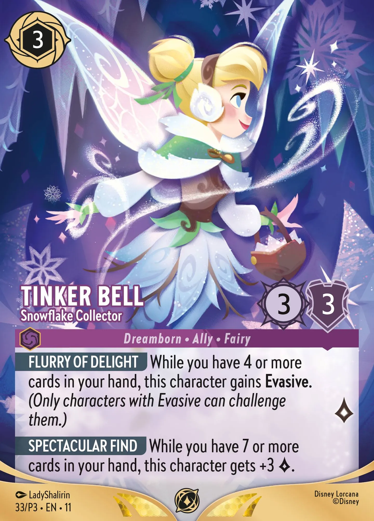 Tinker Bell - Snowflake Collector — Promos - Year 3 — Lorcana