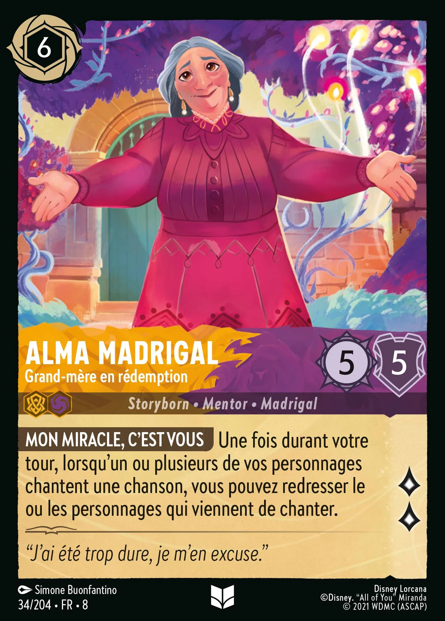 Alma Madrigal - Grand-mère en rédemption — The Reign of Jafar — Lorcana