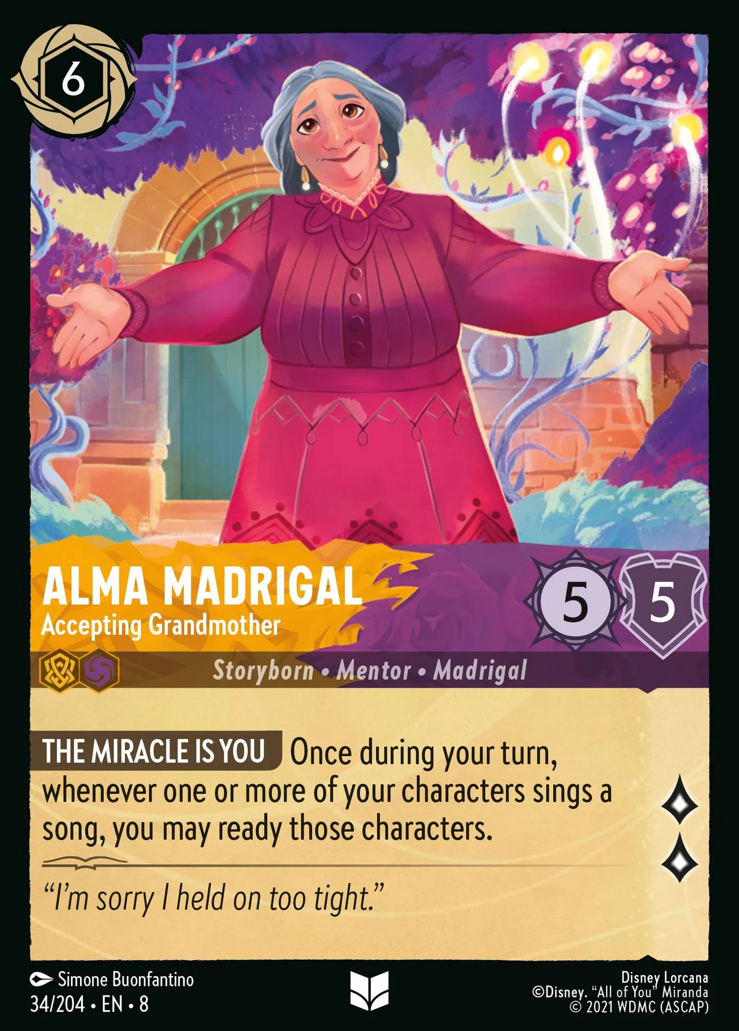 Alma Madrigal - Grand-mère en rédemption — The Reign of Jafar — Lorcana
