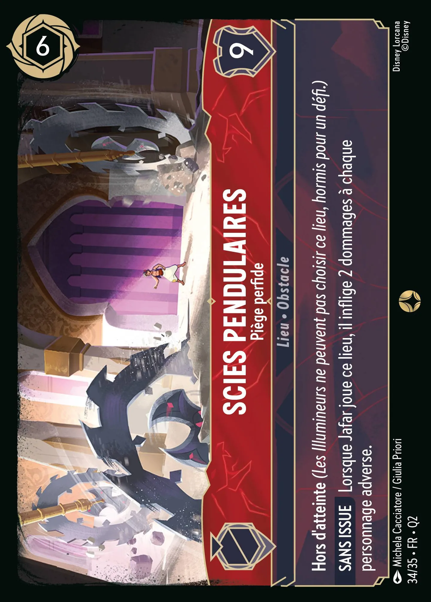 Scies pendulaires - Piège perfide — Illumineer's Quest: Palace Heist — Lorcana