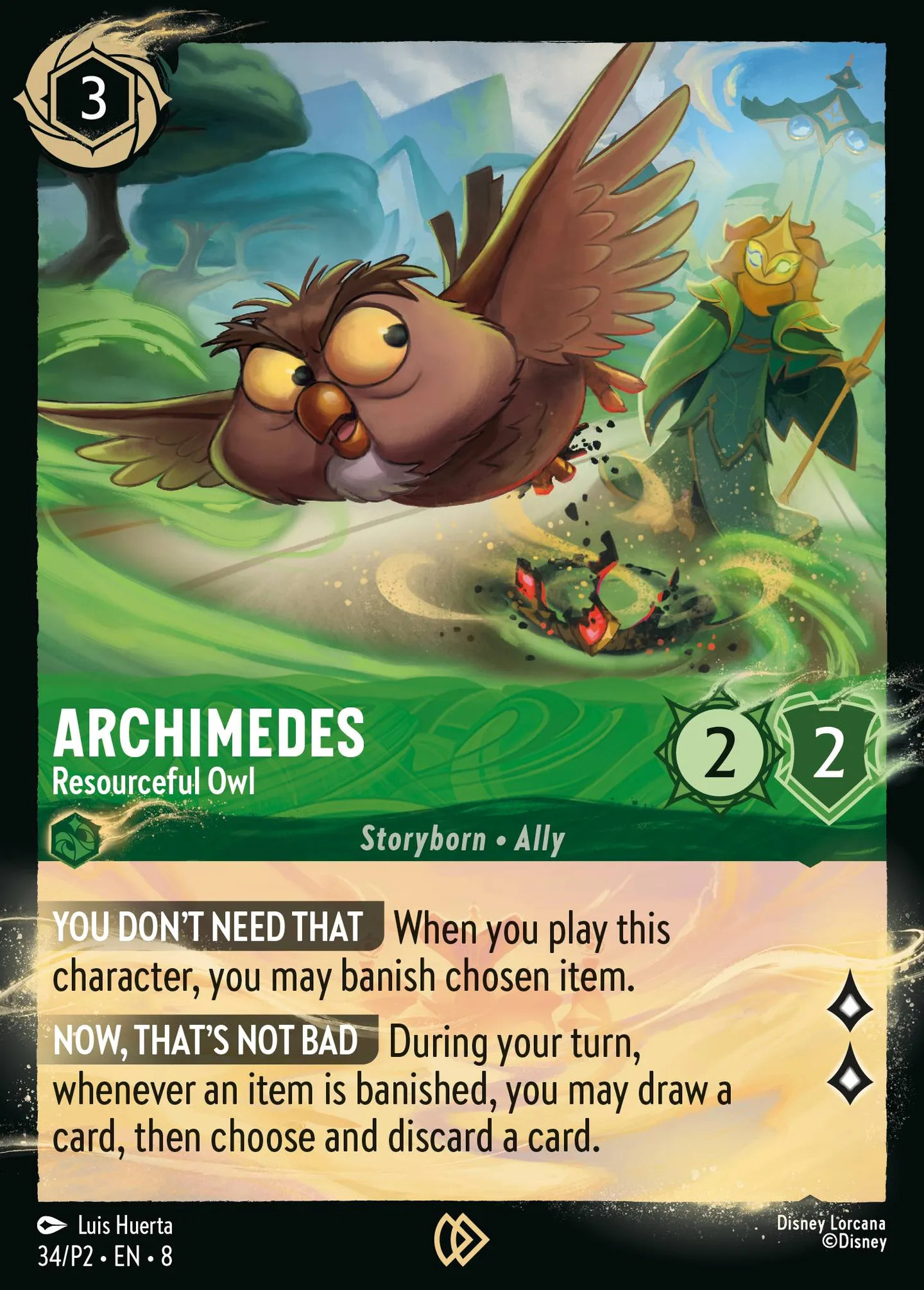 Archimedes - Resourceful Owl — Promos - Year 2 — Lorcana