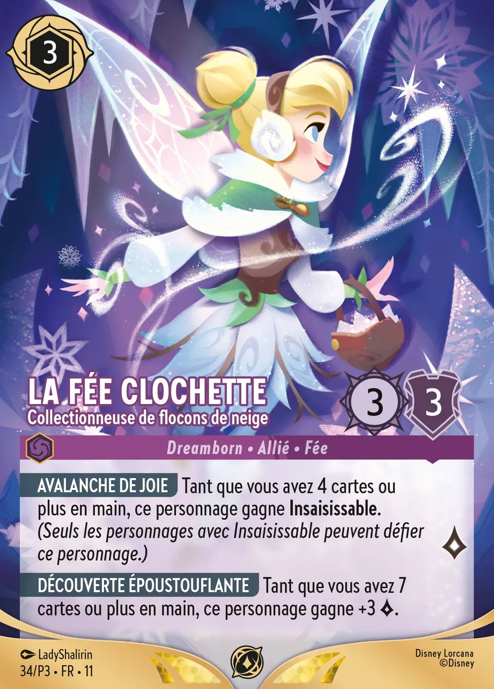 La Fée Clochette - Collectionneuse de flocons de neige from Promos - Year 3 - Lorcana