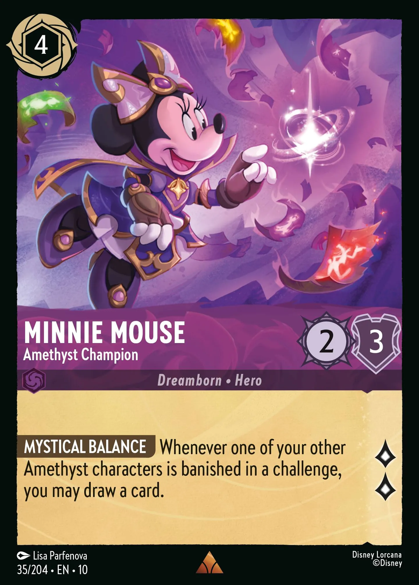 Minnie - Championne Améthyste — Whispers in the Well — Lorcana