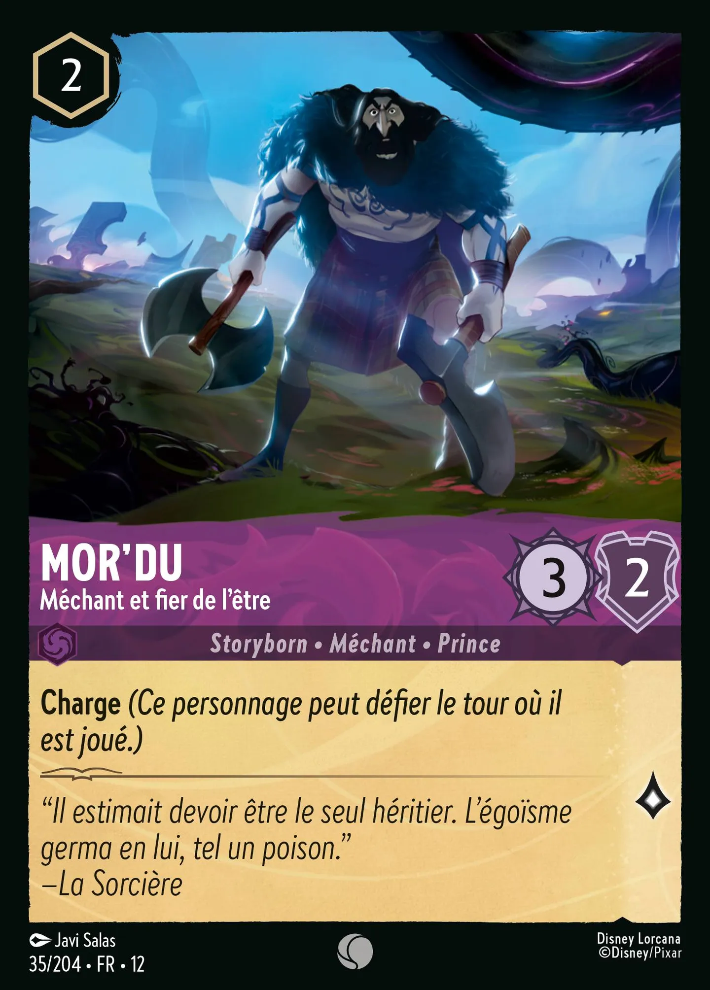Mor'du - Méchant et fier de l'être — Wilds Unknown — Lorcana