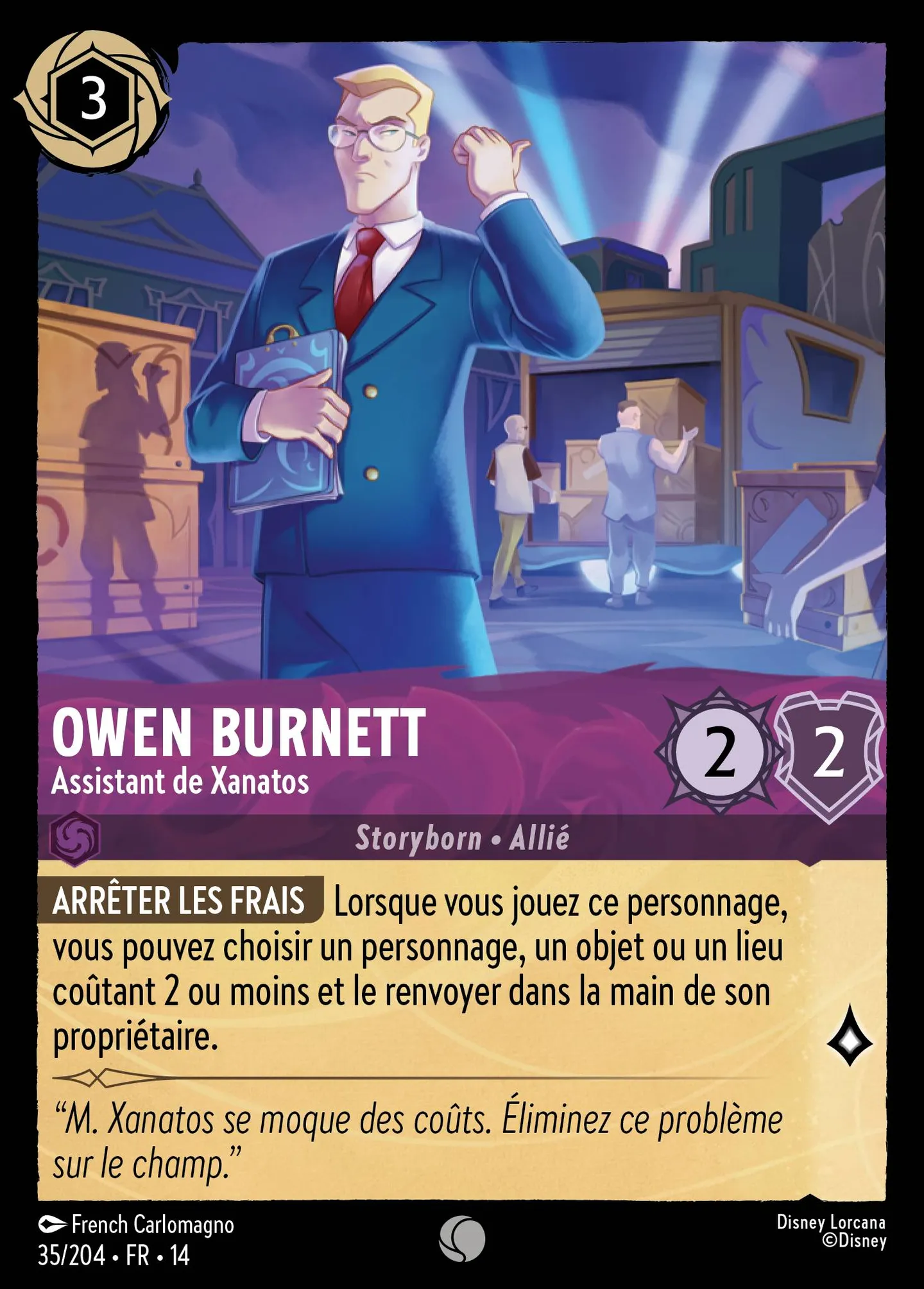 Owen Burnett - Assistant de Xanatos — Hyperia City — Lorcana