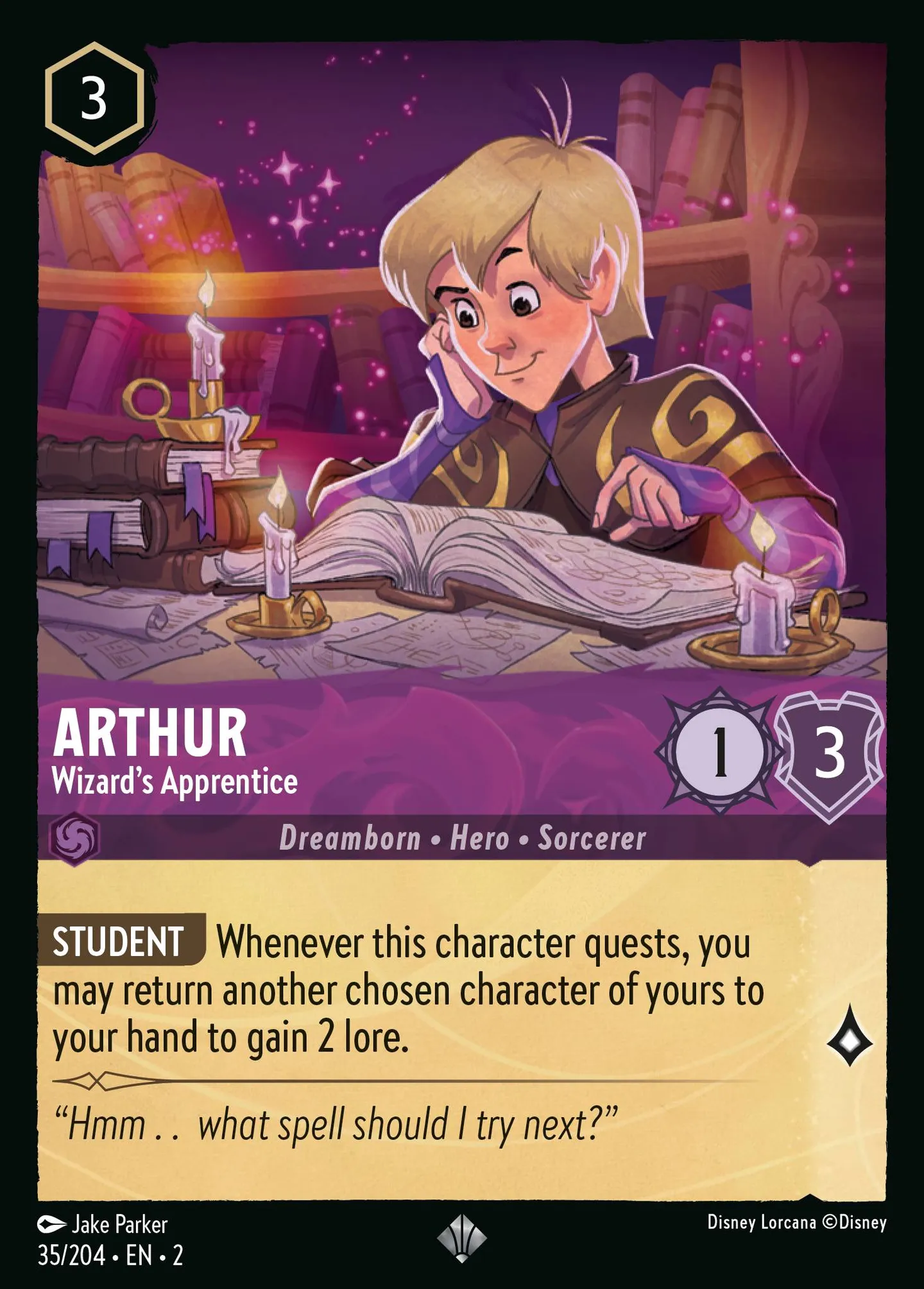Arthur - Wizard's Apprentice — Rise of the Floodborn — Lorcana