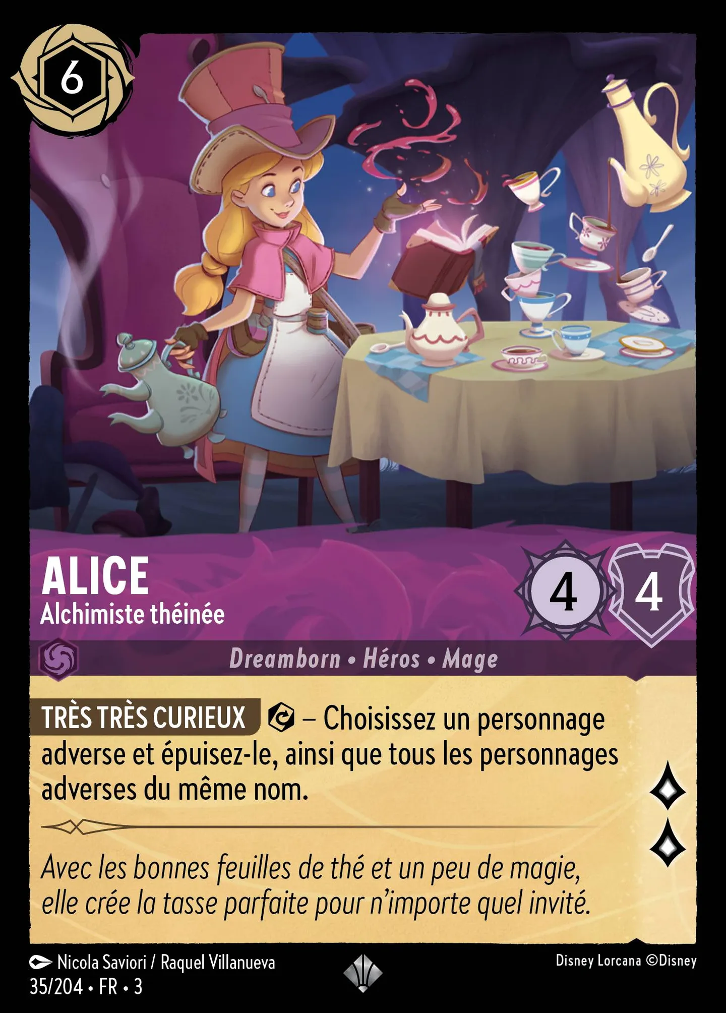 Alice - Alchimiste théinée — Into the Inklands — Lorcana