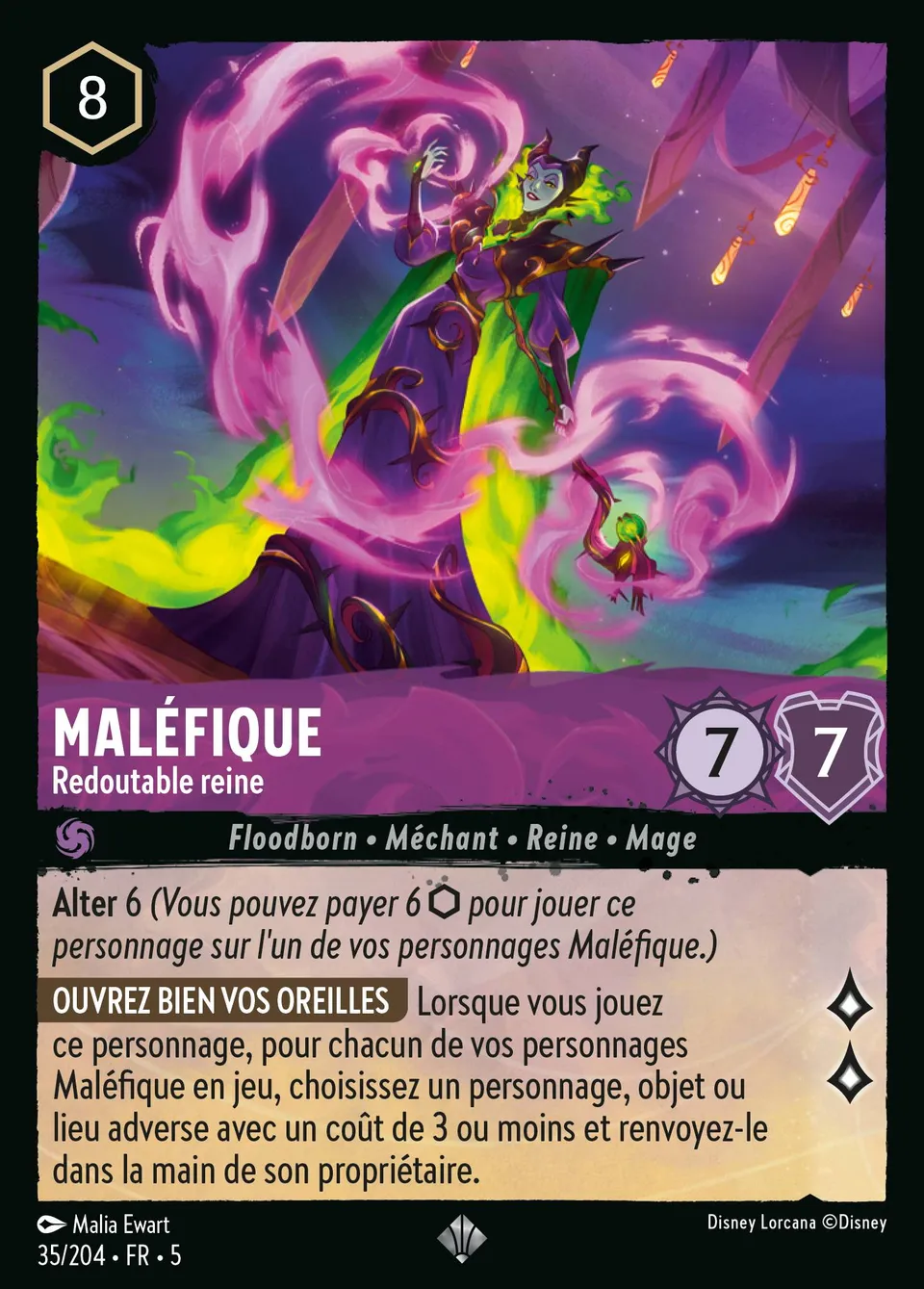 Maléfique - Redoutable reine from Shimmering Skies - Lorcana