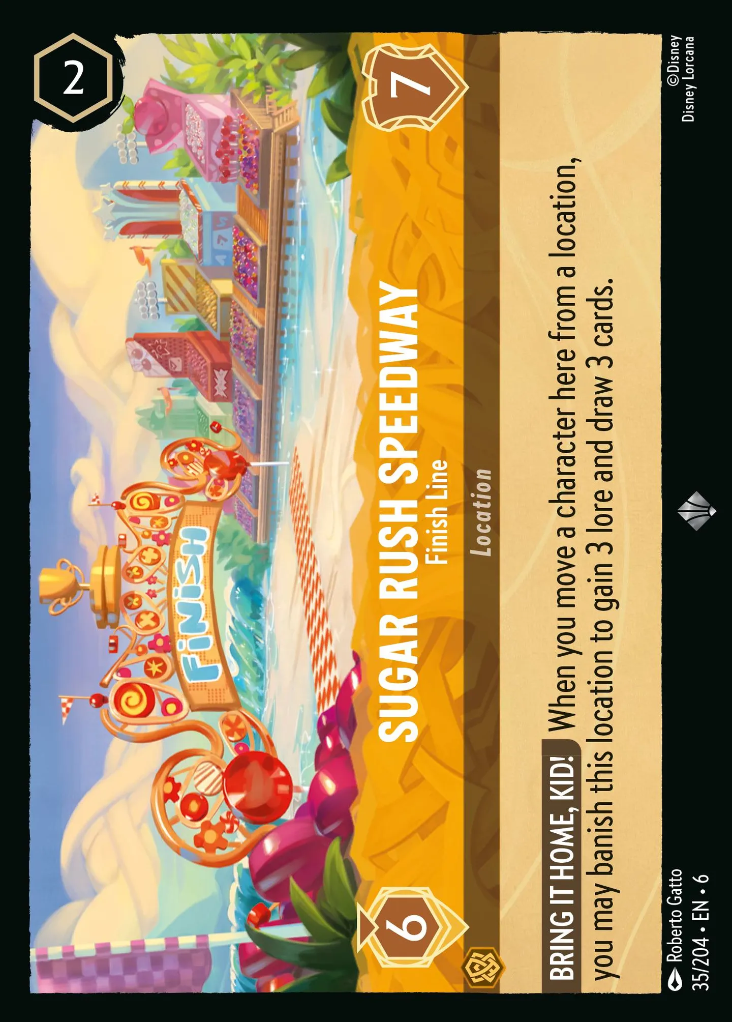 Sugar Rush Speedway - Finish Line — Azurite Sea — Lorcana