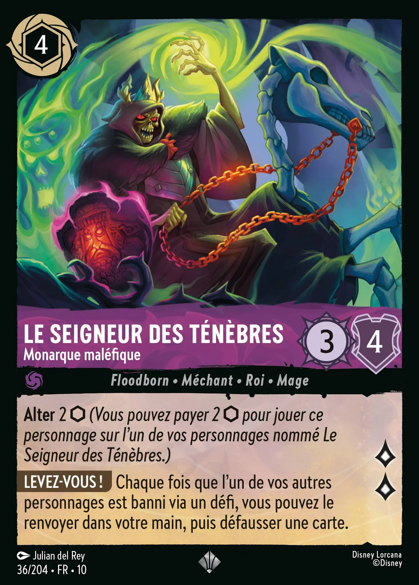 Le Seigneur des Ténèbres - Monarque maléfique — Whispers in the Well — Lorcana