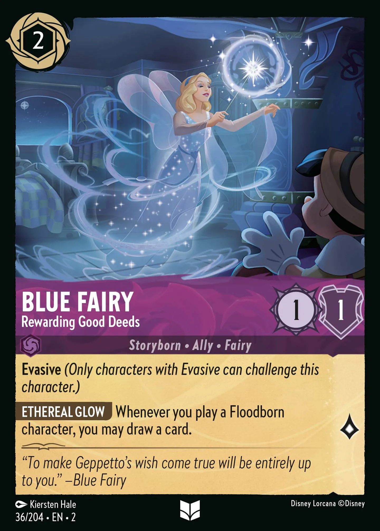 Blue Fairy - Rewarding Good Deeds — Rise of the Floodborn — Lorcana