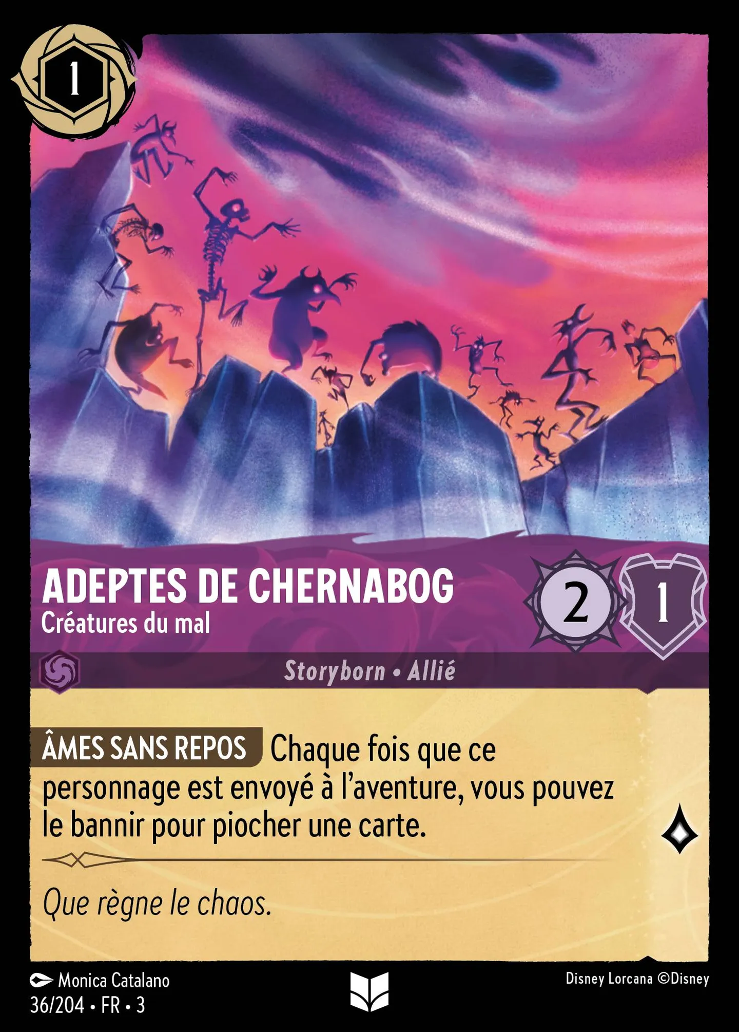 Adeptes de Chernabog - Créatures du mal — Into the Inklands — Lorcana