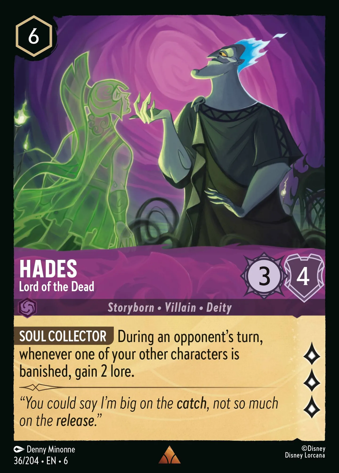 Hades - Lord of the Dead — Azurite Sea — Lorcana