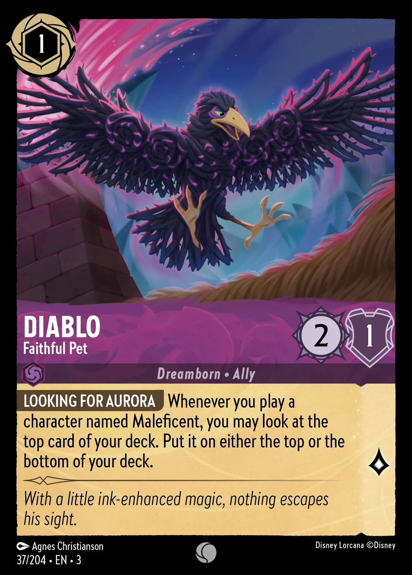 Diablo - Faithful Pet — Into the Inklands — Lorcana