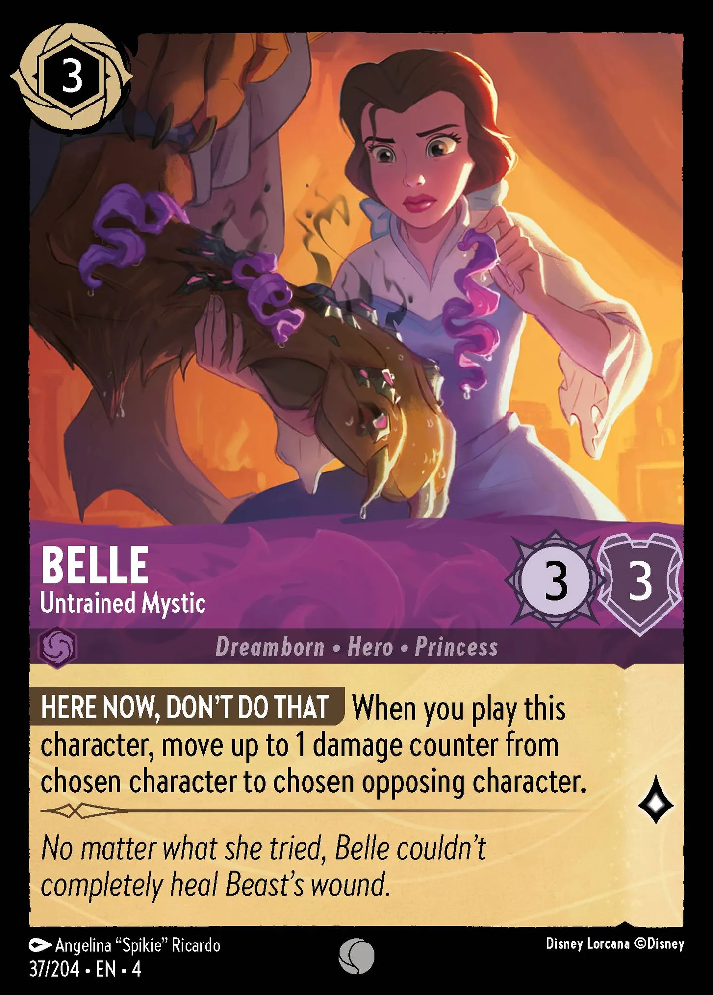 Belle - Untrained Mystic — Ursula's Return — Lorcana