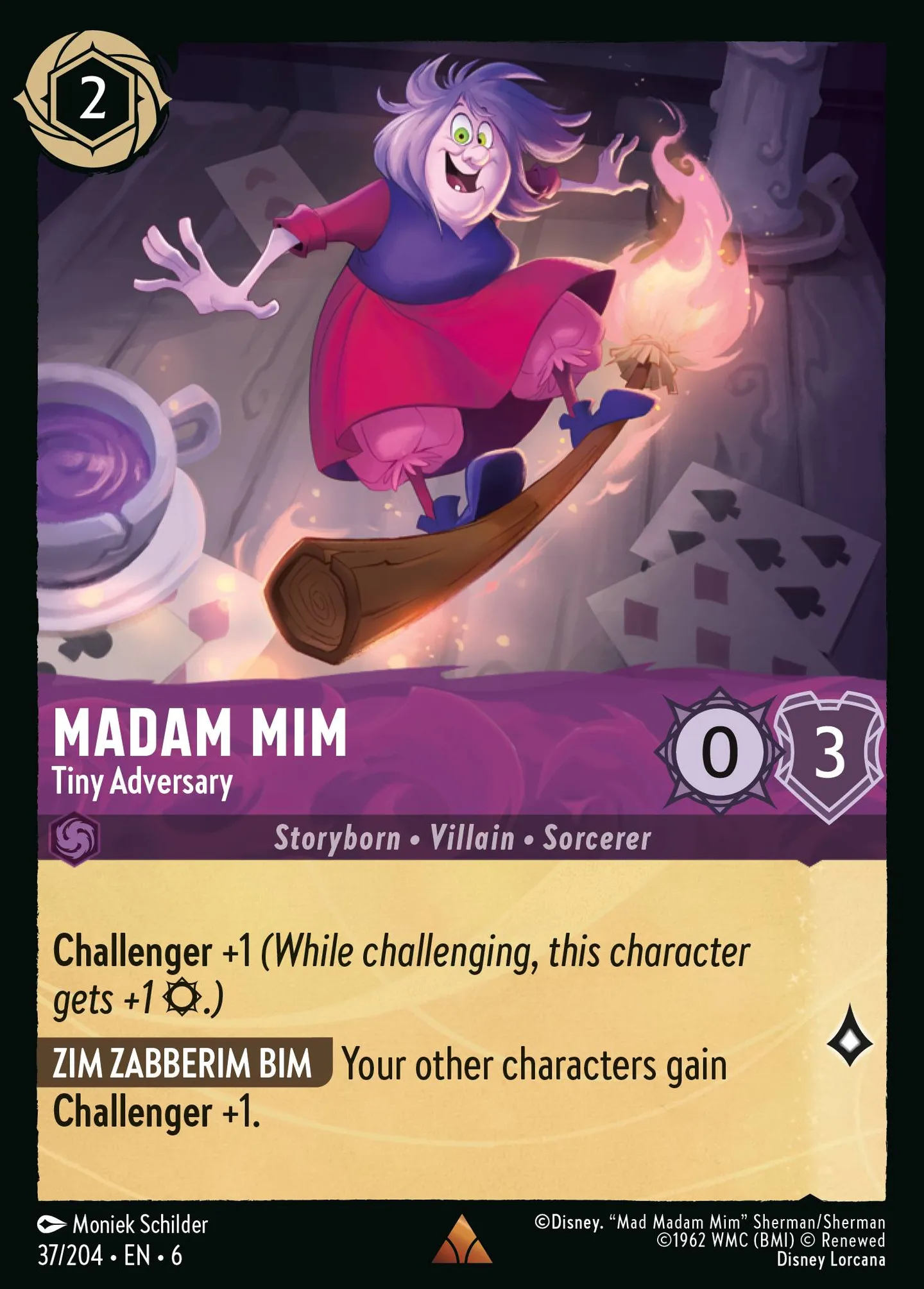 Madam Mim - Tiny Adversary — Azurite Sea — Lorcana