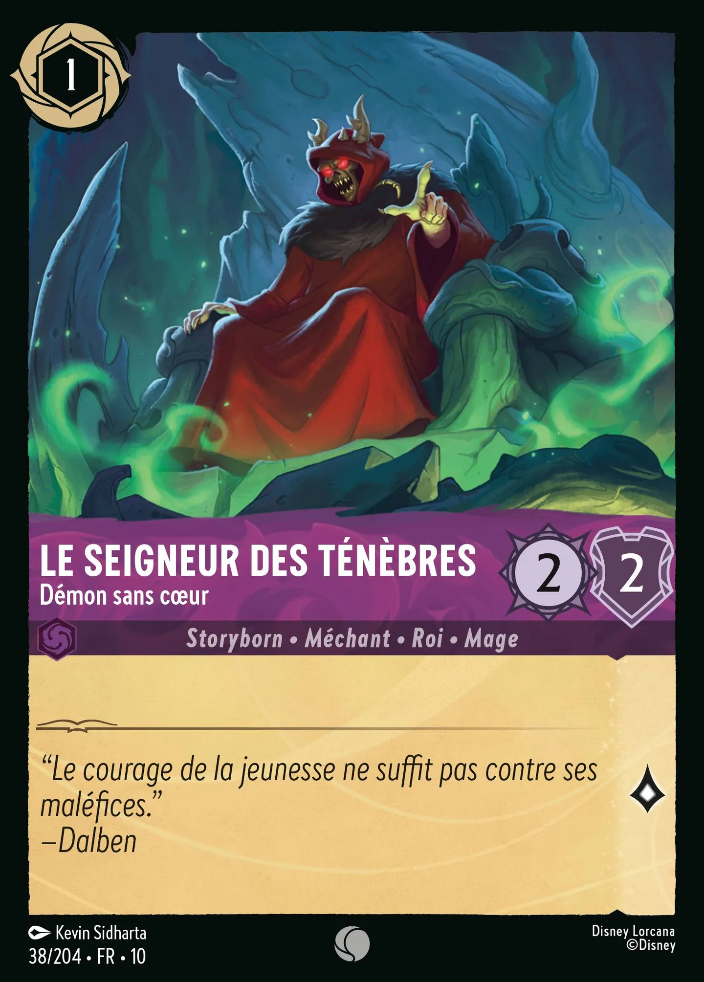 Le Seigneur des Ténèbres - Démon sans cœur — Whispers in the Well — Lorcana