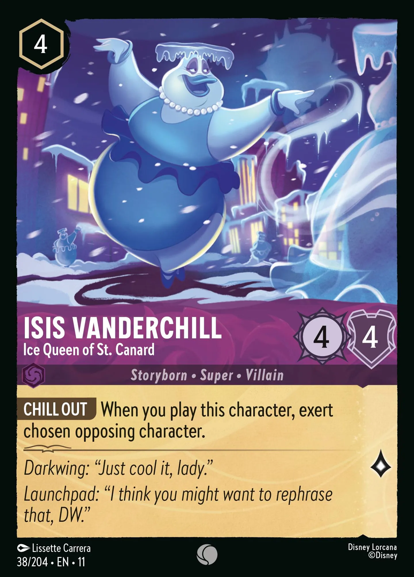 Isis Vanderchill - Ice Queen of St. Canard — Winterspell — Lorcana