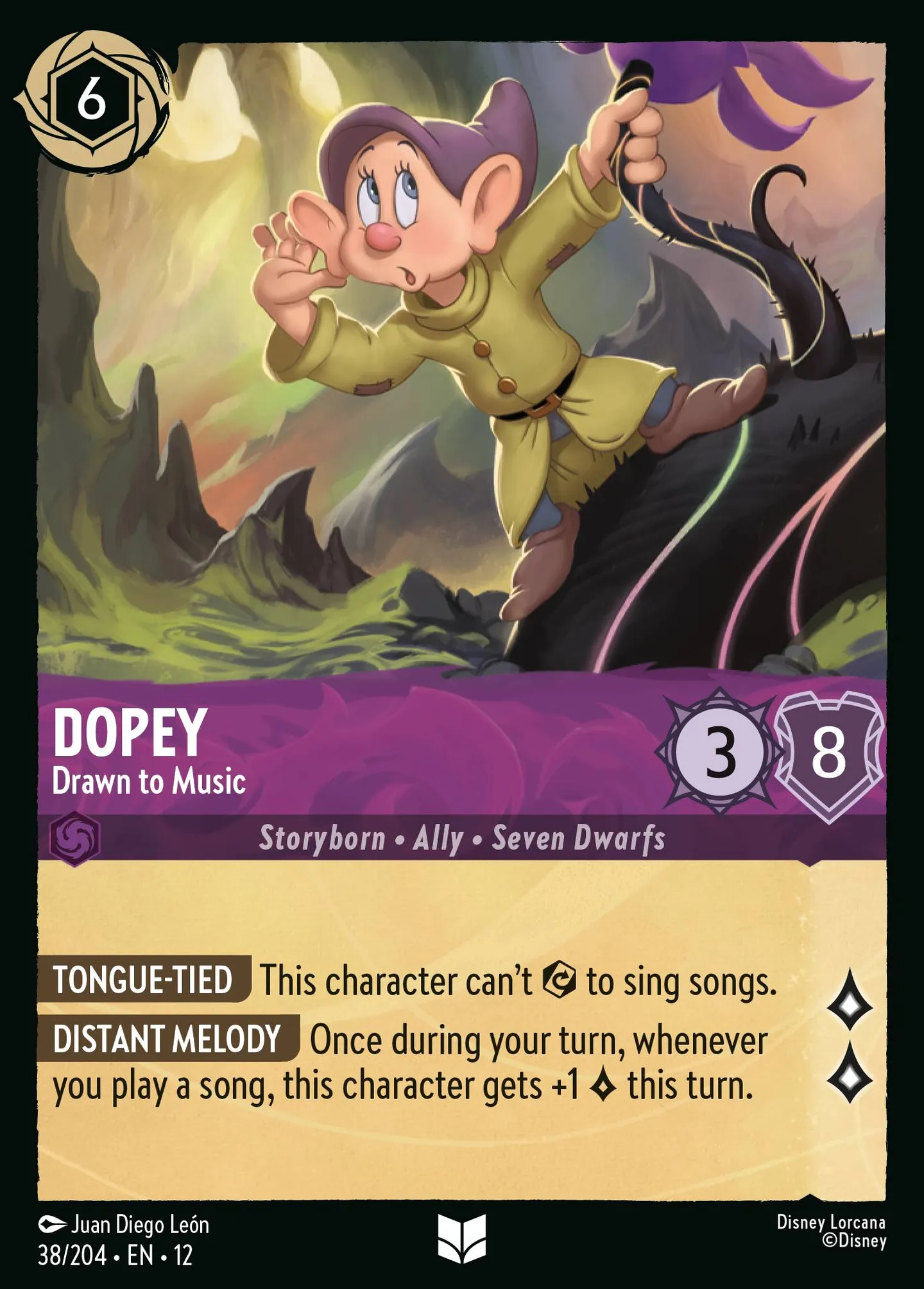 Dopey - Drawn to Music — Wilds Unknown — Lorcana