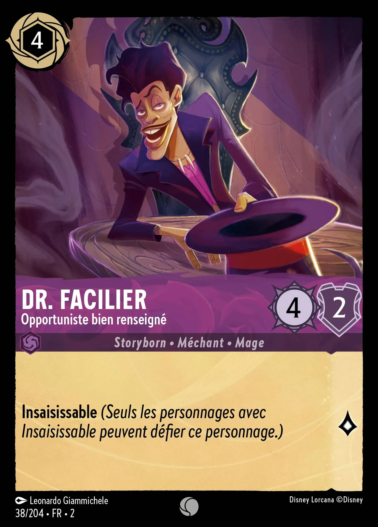 Dr. Facilier - Opportuniste bien renseigné — Rise of the Floodborn — Lorcana