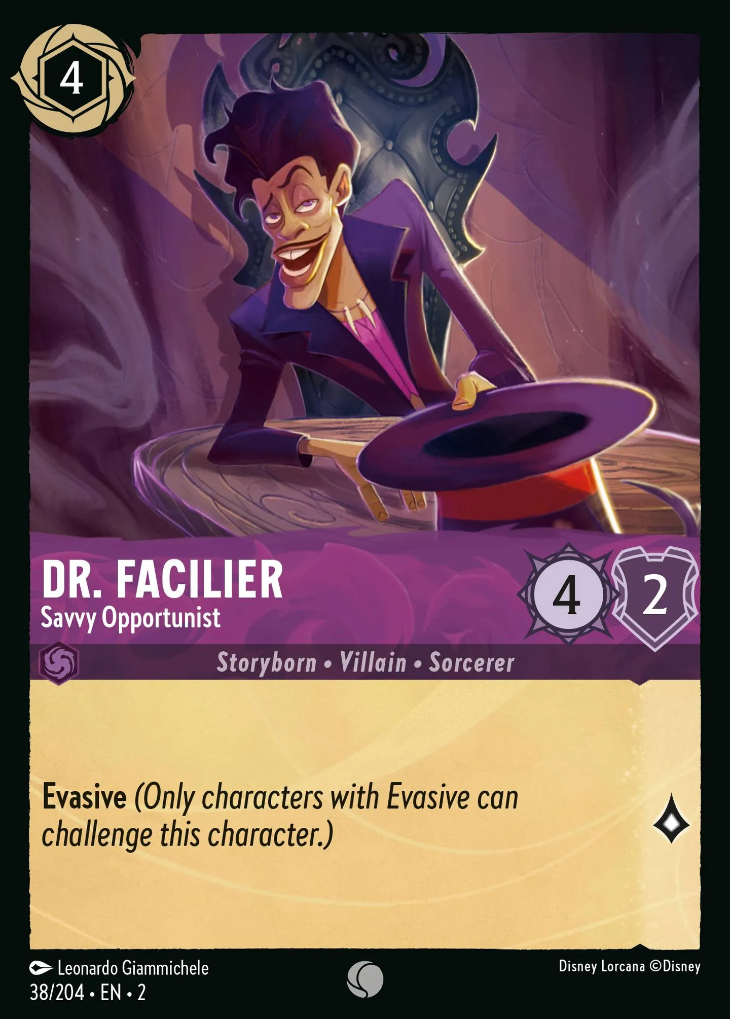 Dr. Facilier - Opportuniste bien renseigné — Rise of the Floodborn — Lorcana