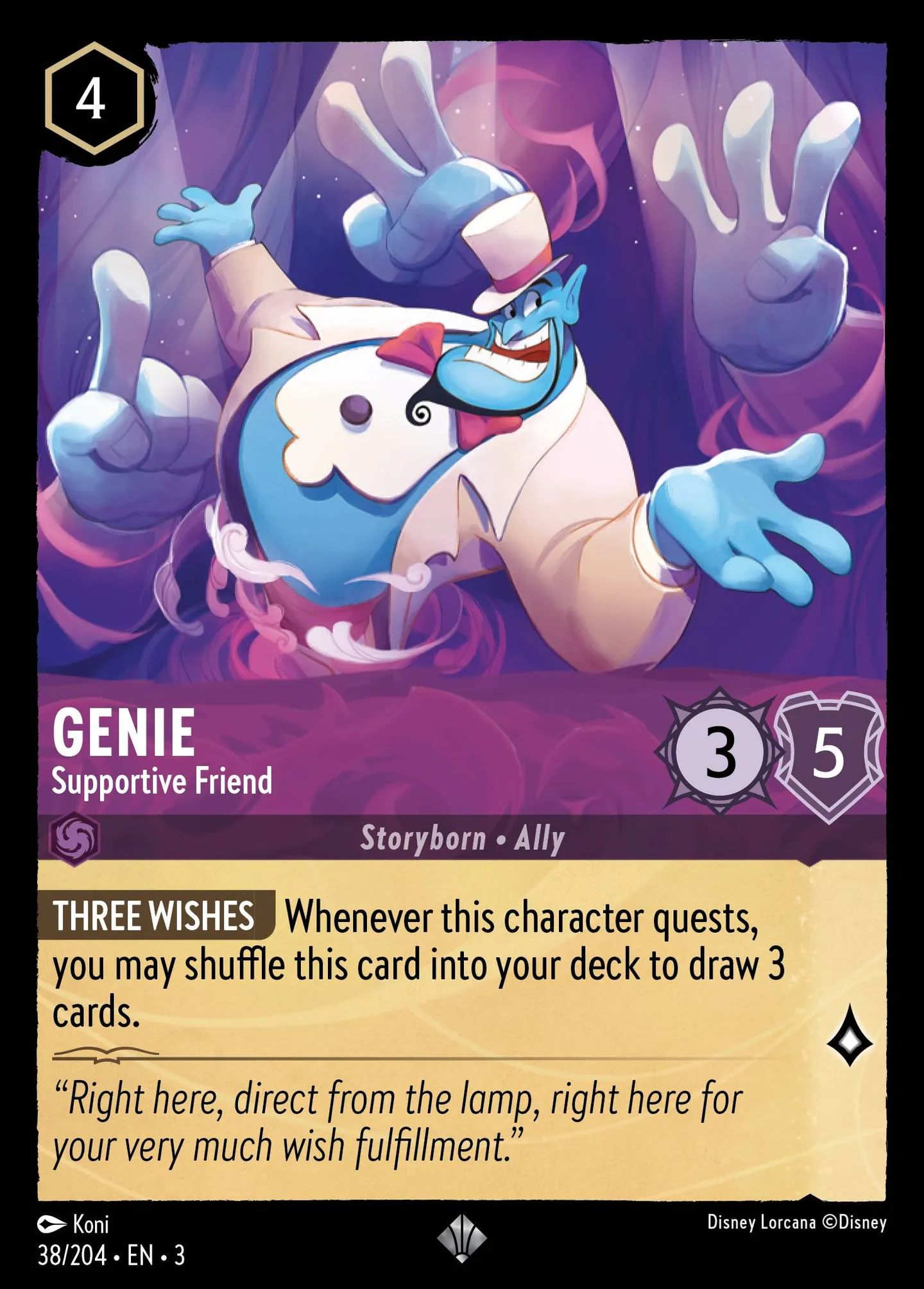 Genie - Supportive Friend — Into the Inklands — Lorcana