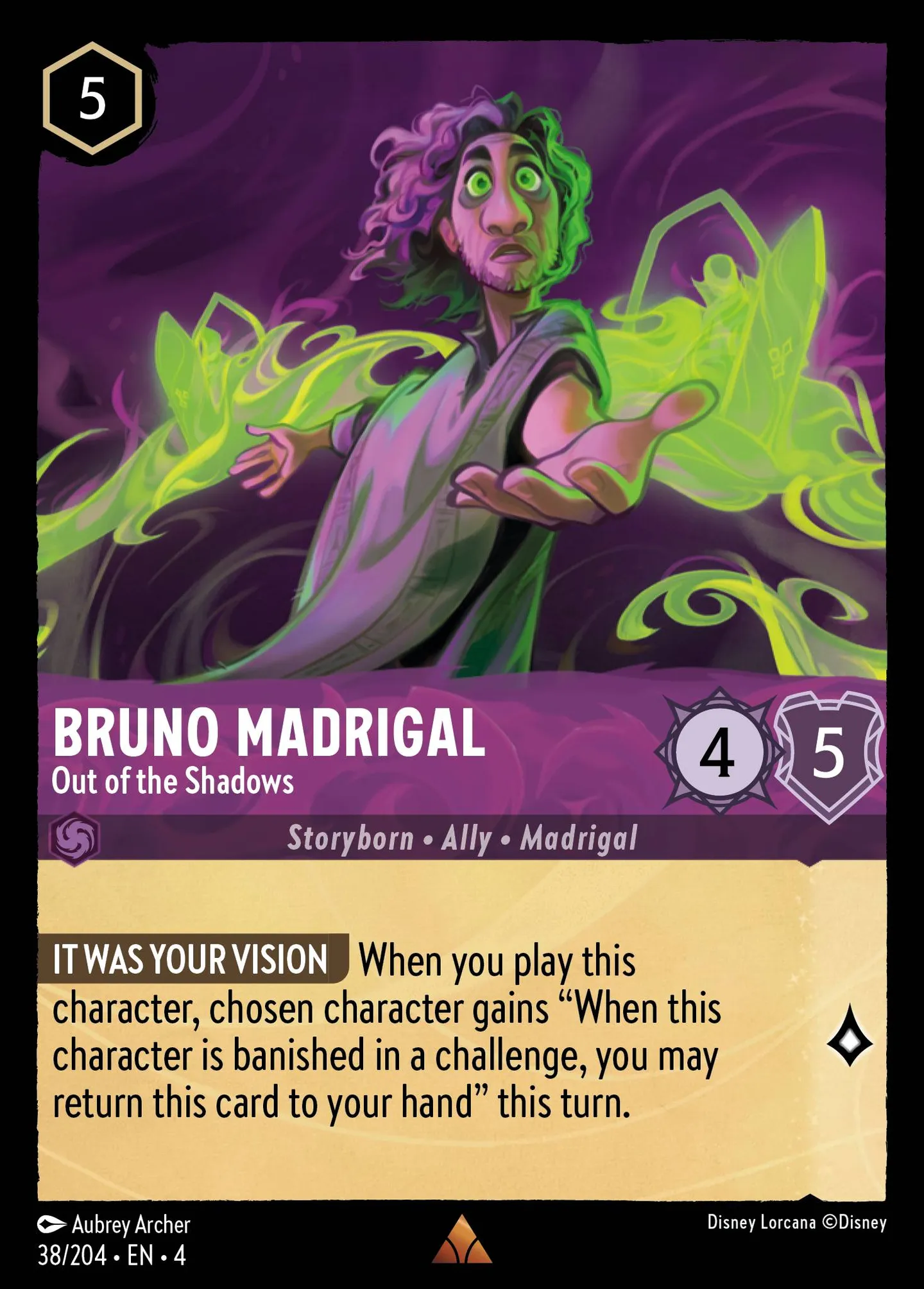 Bruno Madrigal - Sorti de la pénombre — Ursula's Return — Lorcana