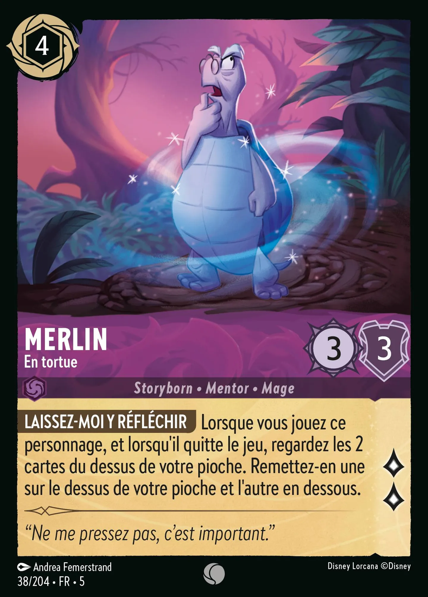 Merlin - En tortue — Shimmering Skies — Lorcana