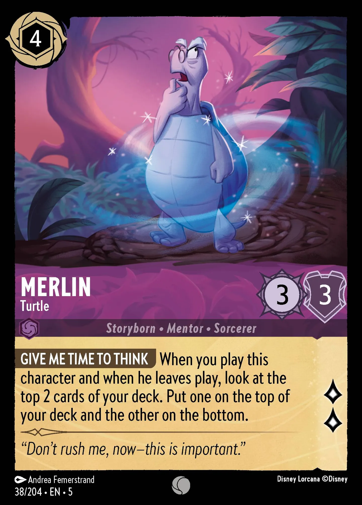 Merlin - Turtle — Shimmering Skies — Lorcana