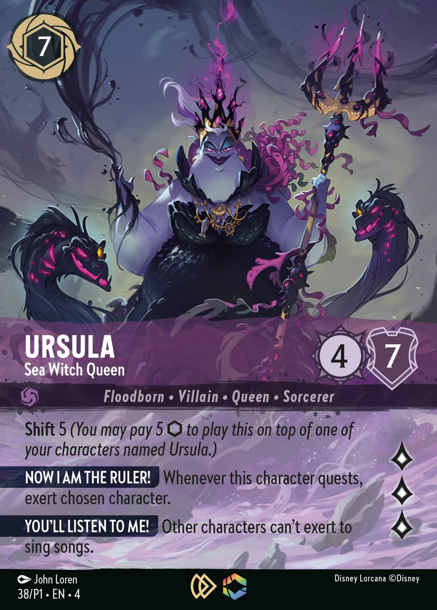 Ursula - Sea Witch Queen — Promos - Year 1 — Lorcana