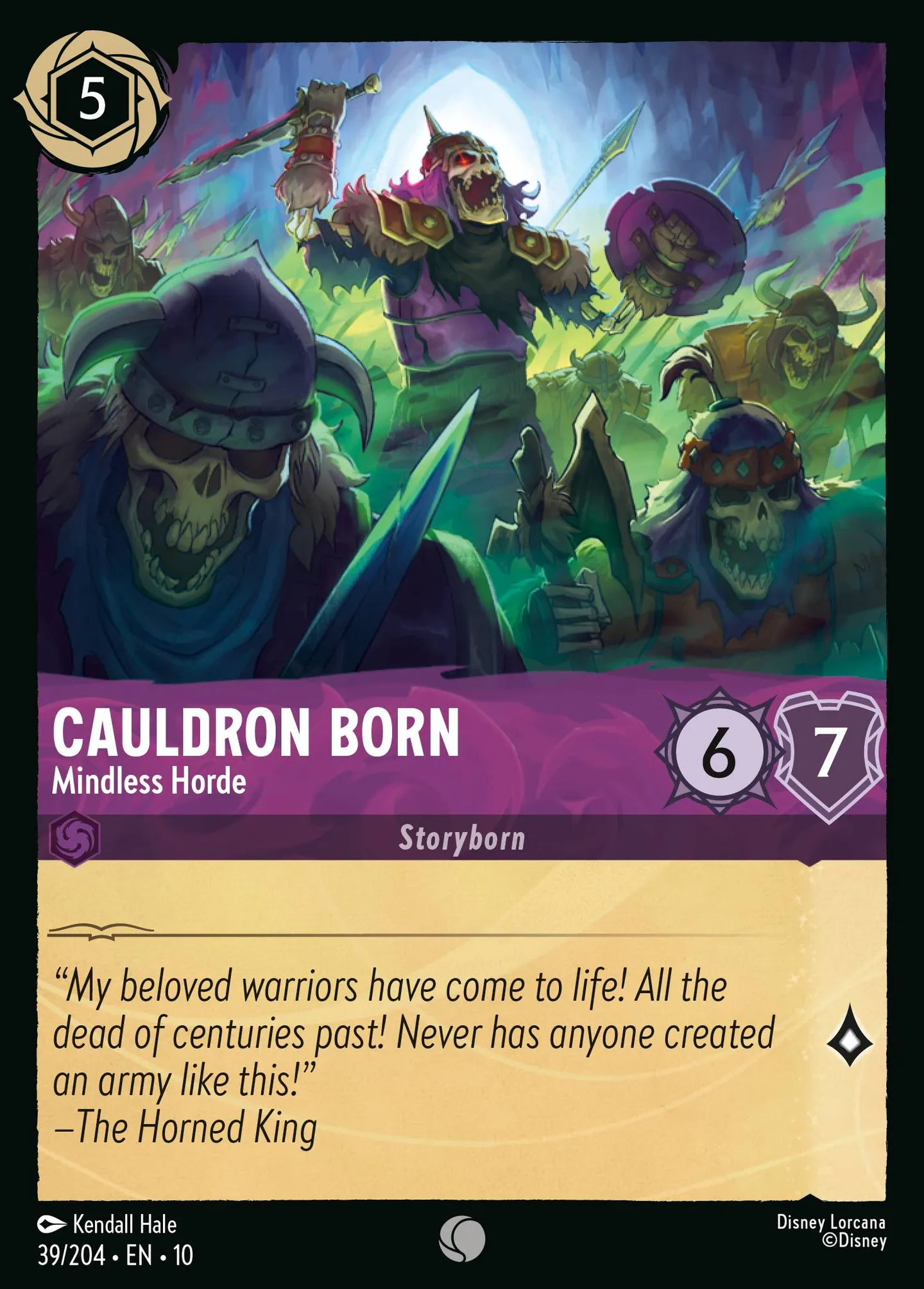Cauldron Born - Mindless Horde — Whispers in the Well — Lorcana