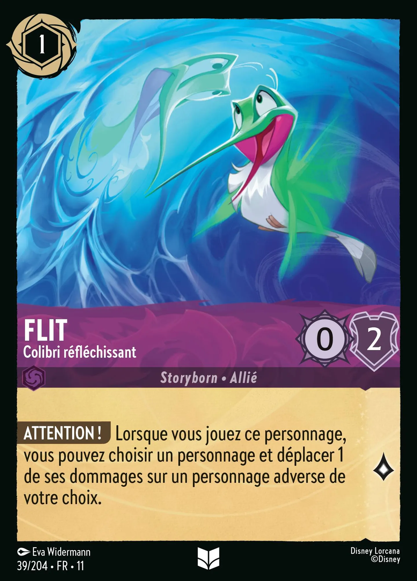 Flit - Colibri réfléchissant — Winterspell — Lorcana