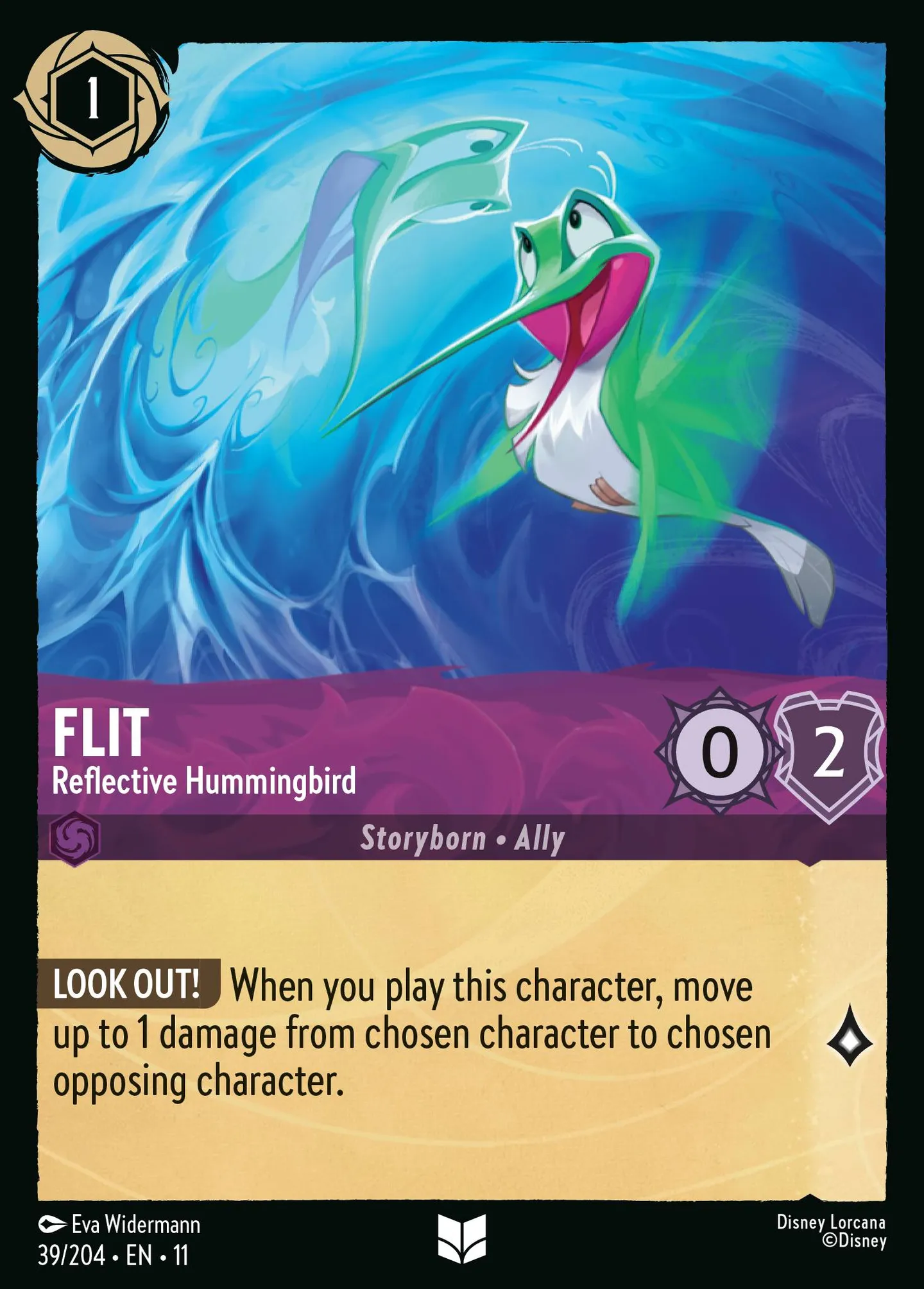 Flit - Reflective Hummingbird — Winterspell — Lorcana